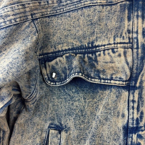Jason Daniels Vintage 80's Men's Acidwash Denim Bomber Jacket Size Large - Picture 11 of 13